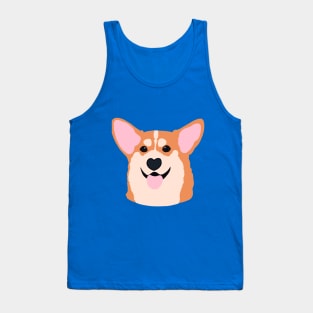 Corgi Smile Red Tank Top